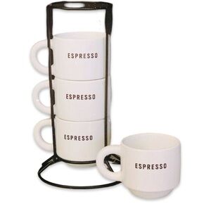 Espresso Mug Set with Stand